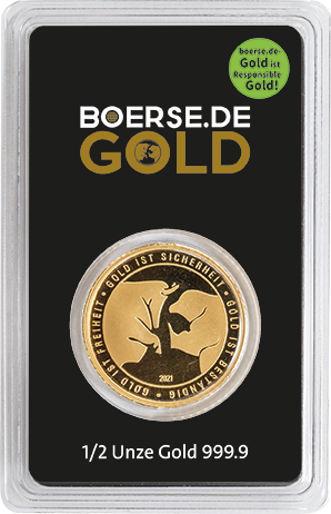 1/2 Feinunze boerse.de-Gold Rückseite
